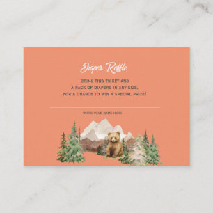 Laat het avontuur beginnen Mountain Rust Baby show Informatiekaartje