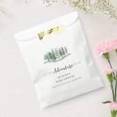 Laat het avontuur beginnen rustieke bos Baby showe Bedankzakje (Gezegeld)