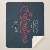 Laat het avontuur beginnen sherpa deken (Voorkant)