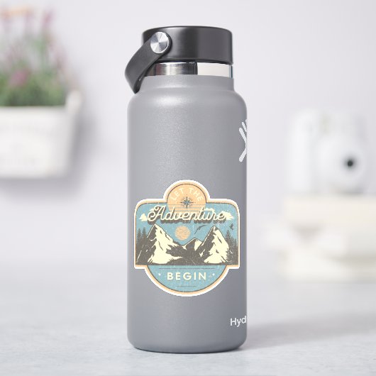 Laat het avontuur beginnen sticker (HydroFlask)