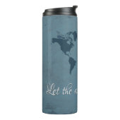 Laat het avontuur beginnen thermosbeker (Gedraaid links)