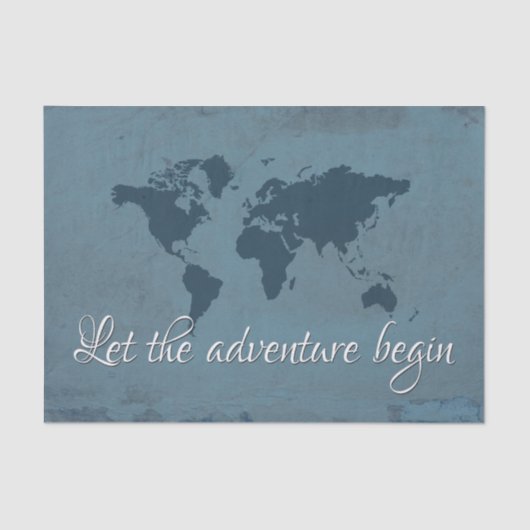 Laat het avontuur beginnen tissuepapier (Voorkant)