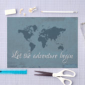 Laat het avontuur beginnen tissuepapier (Craft)