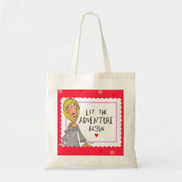 Laat het avontuur beginnen tote bag