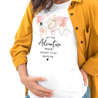 "Laat het avontuur beginnen!" Travel Map Baby show