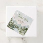 Laat het avontuur beginnen Woodland Baby shower Bedankjes Labels (In situ)