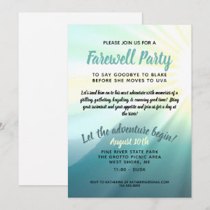 Laat het avontuur de Uitnodiging van de Partij van