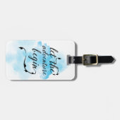 Laat het avontuur label beginnen bagagelabel (Voorkant horizontaal)