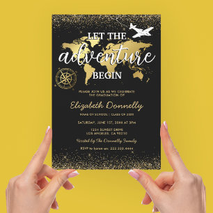 Laat het avontuur met Graduation Partij beginnen Kaart
