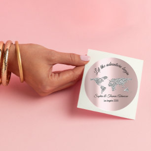 Laat het avontuur met het Roos van de Wereld van d Ronde Sticker