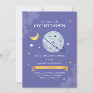 Laat het Baby shower van de Aftellingsruimte van d Kaart