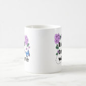 Laat het beginnen met Gezegde bloemen vlinder Koffiemok (Center)