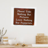 laat het beter dan je gevonden hebt . poster (Keuken)