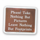 Laat het beter dan je hebt gevonden sticker (Voorkant)