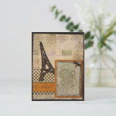 Laat het Briefkaart Eiffeltower Lunch (Staand voorkant)