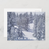 Laat het briefkaarten sneeuwen (Voorkant / Achterkant)