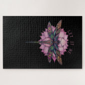 Laat het brocade dragonfly worden legpuzzel (Horizontaal)