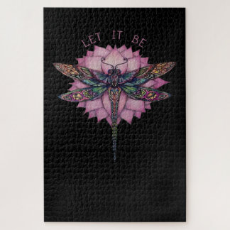 Laat het brocade dragonfly worden legpuzzel