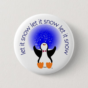 Laat het Button Badge sneeuwen