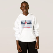 Laat het de Pullover Hoodie van het kind sneeuwen (Voorkant volledig)