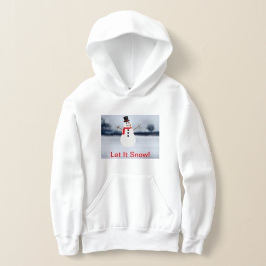 Laat het de Pullover Hoodie van het kind sneeuwen (Laagn)