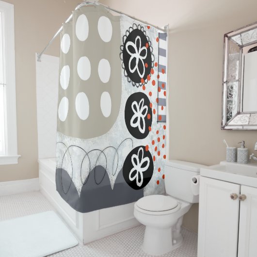 Laat het douchegordijn niet in paniek raken (In situ)