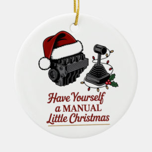 Laat het een handmatige kleine kerst zijn keramisch ornament