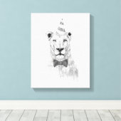 Laat het feest beginnen canvas afdruk (Insitu (Houten vloer))