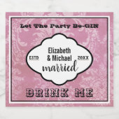 Laat het feest beginnen - DRINK ME Palma Violet Fa Likeurfles Etiket (Enkel label)