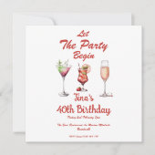 Laat het feest beginnen Volwassene 40e verjaardag (Voorkant)