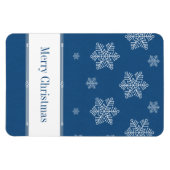 Laat het Flexi Magnet sneeuwen, blauw Magneet (Horizontaal)