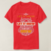 Laat het Funny Beard-leden groeien 4 T-shirt (Design voorkant)