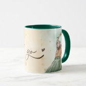 Laat het gaan Mok | Kleurrijk & Splash | Bloem (Voorkant rechts)