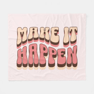 Laat het gebeuren fleece deken