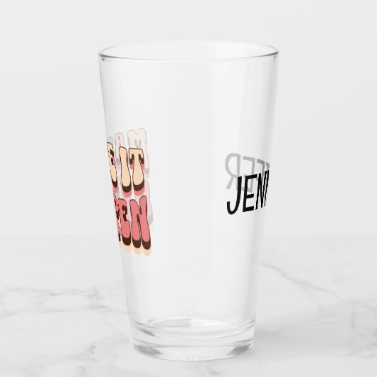 Laat het gebeuren glas (Links)