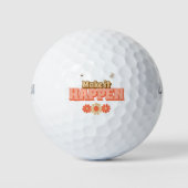 Laat het gebeuren in retro stijl golfballen (Voorkant)