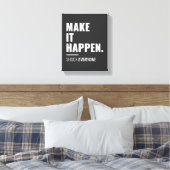 Laat het gebeuren | Inspirerend Quote Wall Art Canvas Afdruk (Insitu (Slaapkamer))