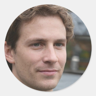 Laat het gebeuren ronde sticker
