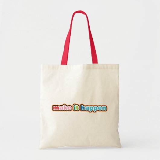 Laat het gebeuren tote bag (Voorkant)