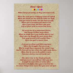 Laat het gedicht niet los poster