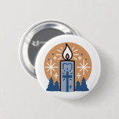 Laat het geloof helder schijnen ronde button 5,7 cm (Voorkant /achterkant)