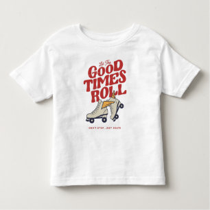 LAAT HET GOEDE TIMES ROL 80'S SCHAATS VAN DE RETRO KINDER SHIRTS