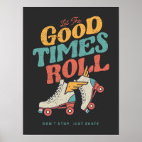 LAAT HET GOEDE TIMES ROL 80'S SCHAATS VAN DE RETRO