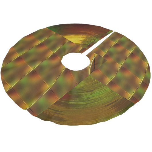 "Laat het goud en het Groene Spel"kerstboomrokken Kerstboom Rok (Gekanteld)