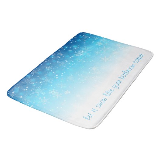 Laat het groot sneeuwen badmat (Gekanteld)