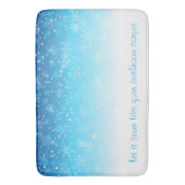 Laat het groot sneeuwen badmat (Voorkant Verticaal)