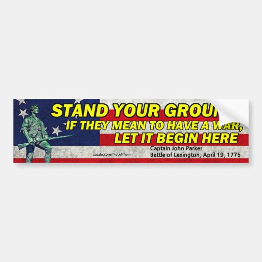 Laat het hier beginnen Bumpersticker (Voorkant)