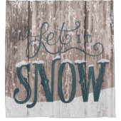 Laat het kerstcadeau sneeuwen douchegordijn (Voorkant)