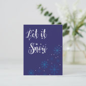 Laat het kerstkaart sneeuwen (Staand voorkant)