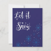 Laat het kerstkaart sneeuwen (Voorkant)